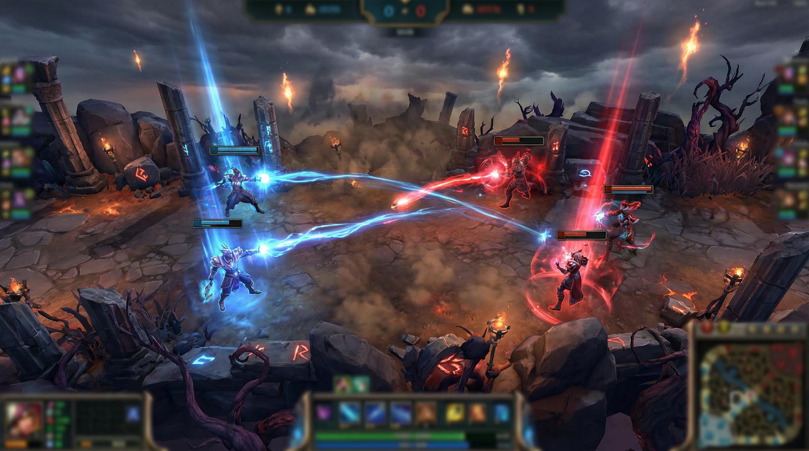 高清视频英雄联盟团战视频解说